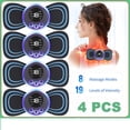 thumbnail image 1 of CAMOTUSE 4Pack Portable EMS Neck Back Massager - Electric Cervical Massage Patch Stimulator for Pain Relief & Muscle Relaxation, 1 of 7