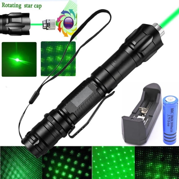 CAMOTUSE Assassin Green Laser Pointer Pen 9900 Miles with Battery Astronomy Grade for Sky Observation