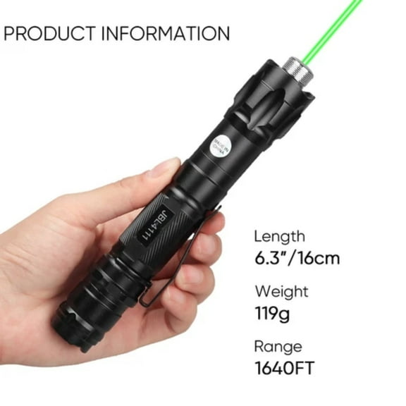 CAMOTUSE Green Laser Pointer 6000 Miles High Power with Battery Bright Visible Beam for Astronomy Teaching