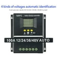 thumbnail image 1 of WIKCOVER 4000W MPPT Solar Charge Controller 100A 12V 24V 36V 48V USB Battery for Solar Panels, 1 of 8