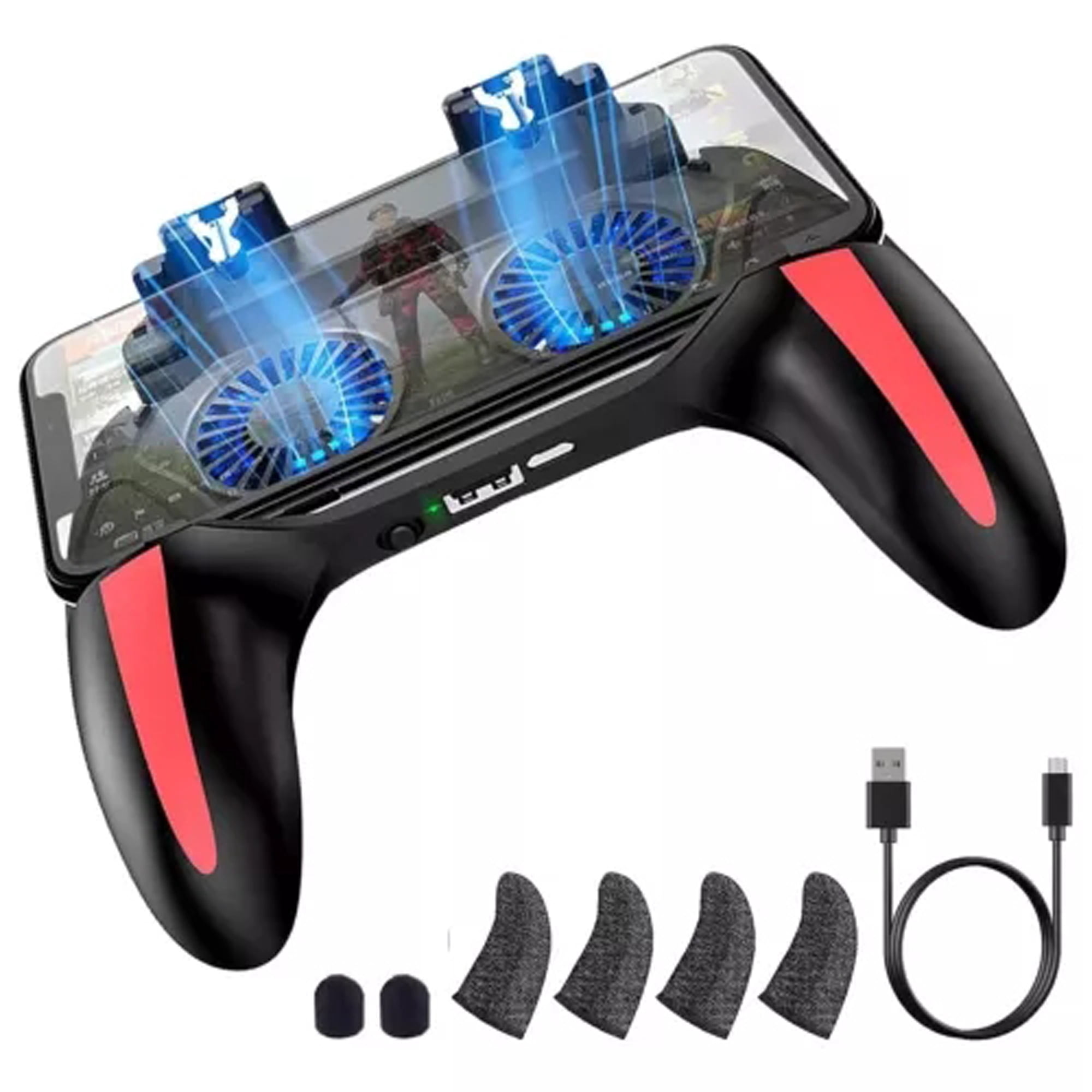CAMOTUSE Mobile Phone Game Controller Joystick Cooling Fan Gamepad for ...