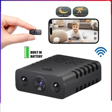 SmartCam 1080P HD Wireless Mini Security Camera - Night Vision, Motion Activated, Battery/USB