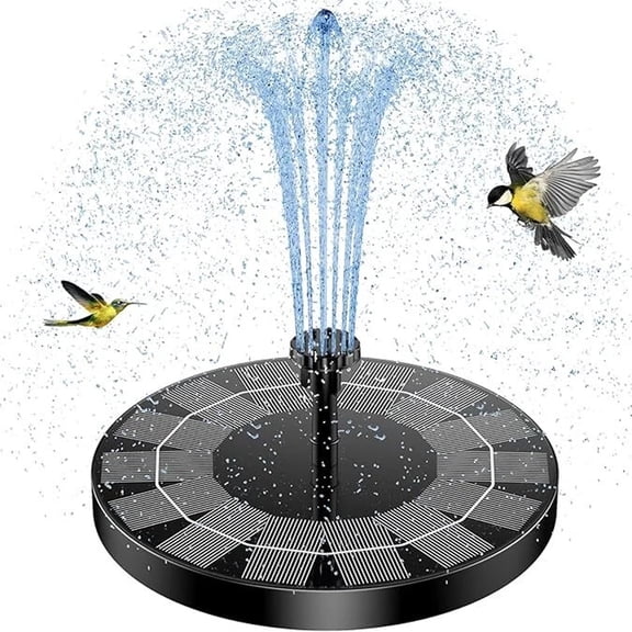 CAMOTUSE Solar Fountain Water Pump Waterfall Fountain Above Ground Pool Bird Bath Pond