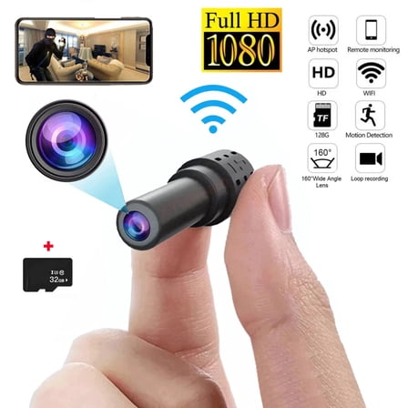 CAMOTUSE WiFi Wireless Mini Camera Recorder Pinhole DIY HD Screw IP DVR Nanny Cam CCTV