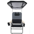 thumbnail image 1 of Camp & Go Selkirk 3 x 3 x 4 ft Black Outdoor Oversized Heavy Duty Comfort Folding Maxshade™ Canopy Camping Chair, 1 of 10