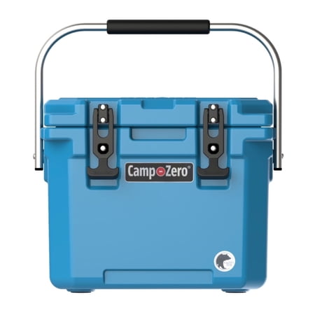 CAMP-ZERO 10 Liter 10.6 Quart Cooler w/2 Molded In Cup Holders, Turquoise