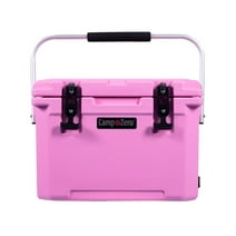 CAMP-ZERO 20 - 21 Qt. Premium Insulated Cooler with Cup Holders | Pink