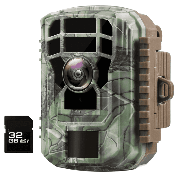 CAMPARK 20MP Trail Camera 1080P Game Deer Hunting Camera Infrared Night Vision Waterproof Motion Detection Outdoor Trail Cam with SD Card