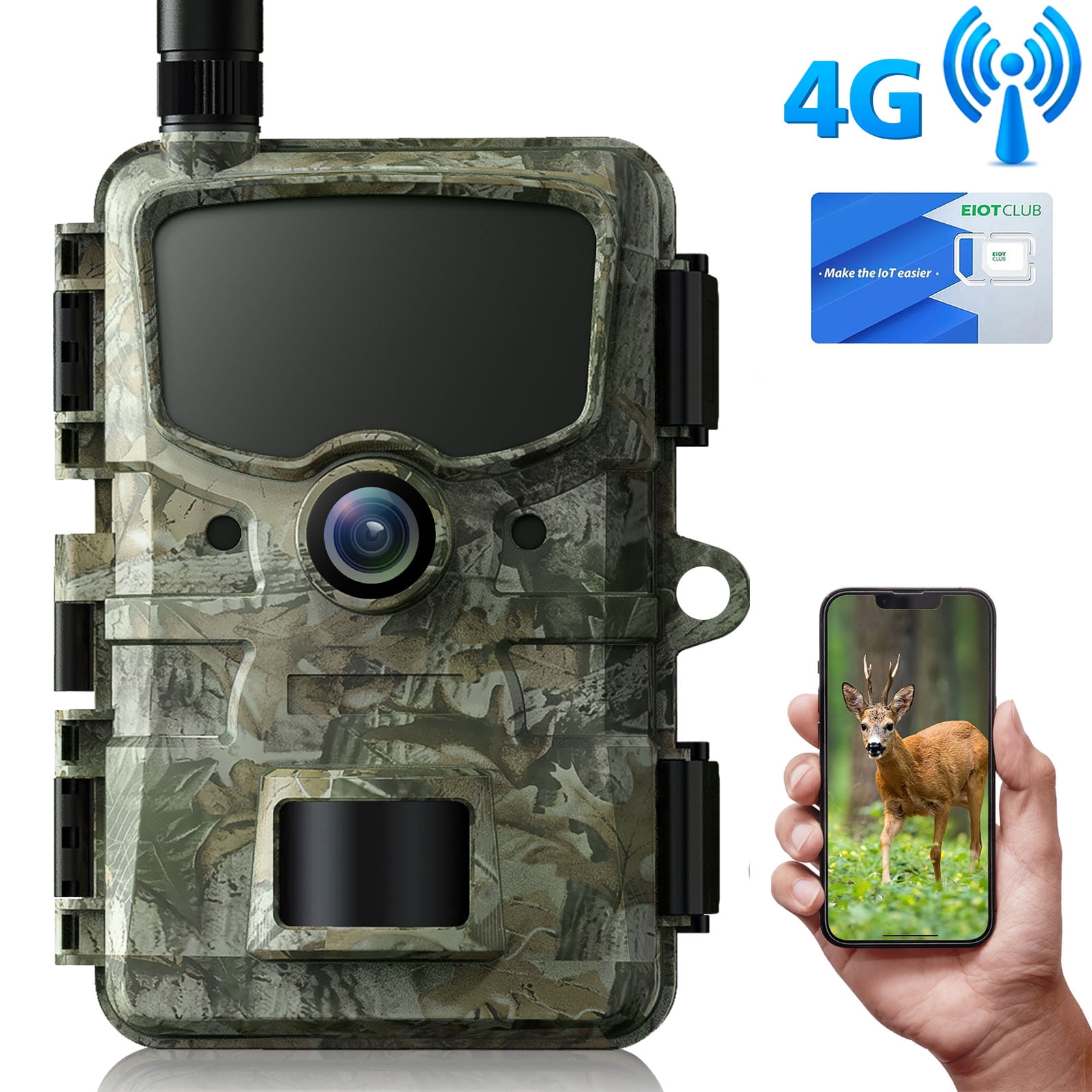 CAMPARK 4G LTE Cellular Trail Camera Sends Picture Video to Cell Phone