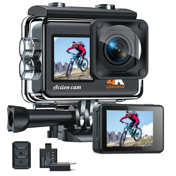 CAMPARK 4K/30FPS Dual Screen Action Camera 24MP Sports Camera WiFi Underwater Camera Waterproof Camera 170 Degree Wide Angle