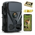 thumbnail image 1 of CAMPARK WiFi Trail Camera 4K 42MP Deer Hunting Game Camera Bluetooth Trail Cam with 3 PIR Night Vision Waterproof 65FT Triggering Distance for Wildlife Monitoring, 1 of 10