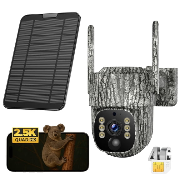 CAMPARK Trail Camera 2.5K HD Night Vision Wildlife Camera Motion Activated for Hunting