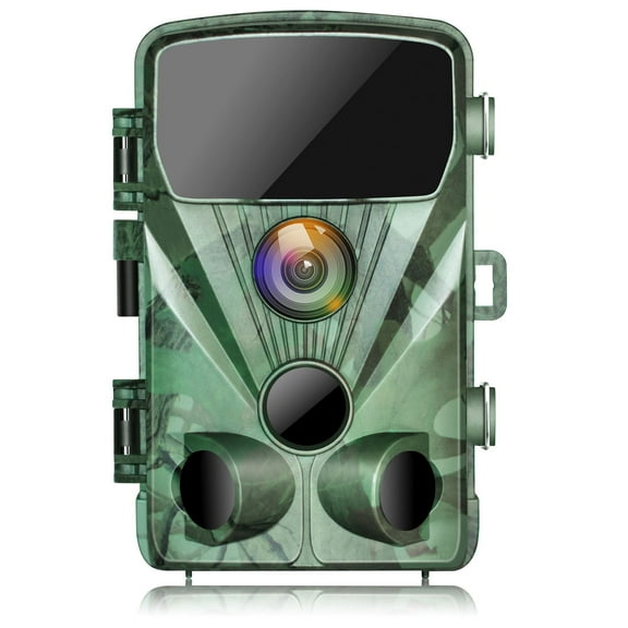 CAMPARK H70A Trail Camera 4K 20MP Game Deer Hunting Camera with 3 PIR Infrared Night Vision Fast Trigger Time Motion Activated Waterproof IP66 120 Wide Angel 2.4" LCD Trail Wildlife Ca