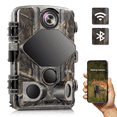 thumbnail image 1 of CAMPARK Native 4K 30fps WiFi Trail Camera 32MP Bluetooth Game Hunting Camera with 65FT Infrared Night Vision Motion Activated Waterproof 120° Wide Angle Wildlife Monitoring 2.4" LCD Deer Trail Cam, 1 of 11