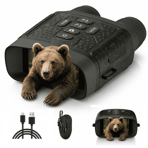 Campark Night Vision Goggles 4K 48MP 5000mAh 10X Zoom Infrared Vision for Wildlife Observation, Hunting, Security