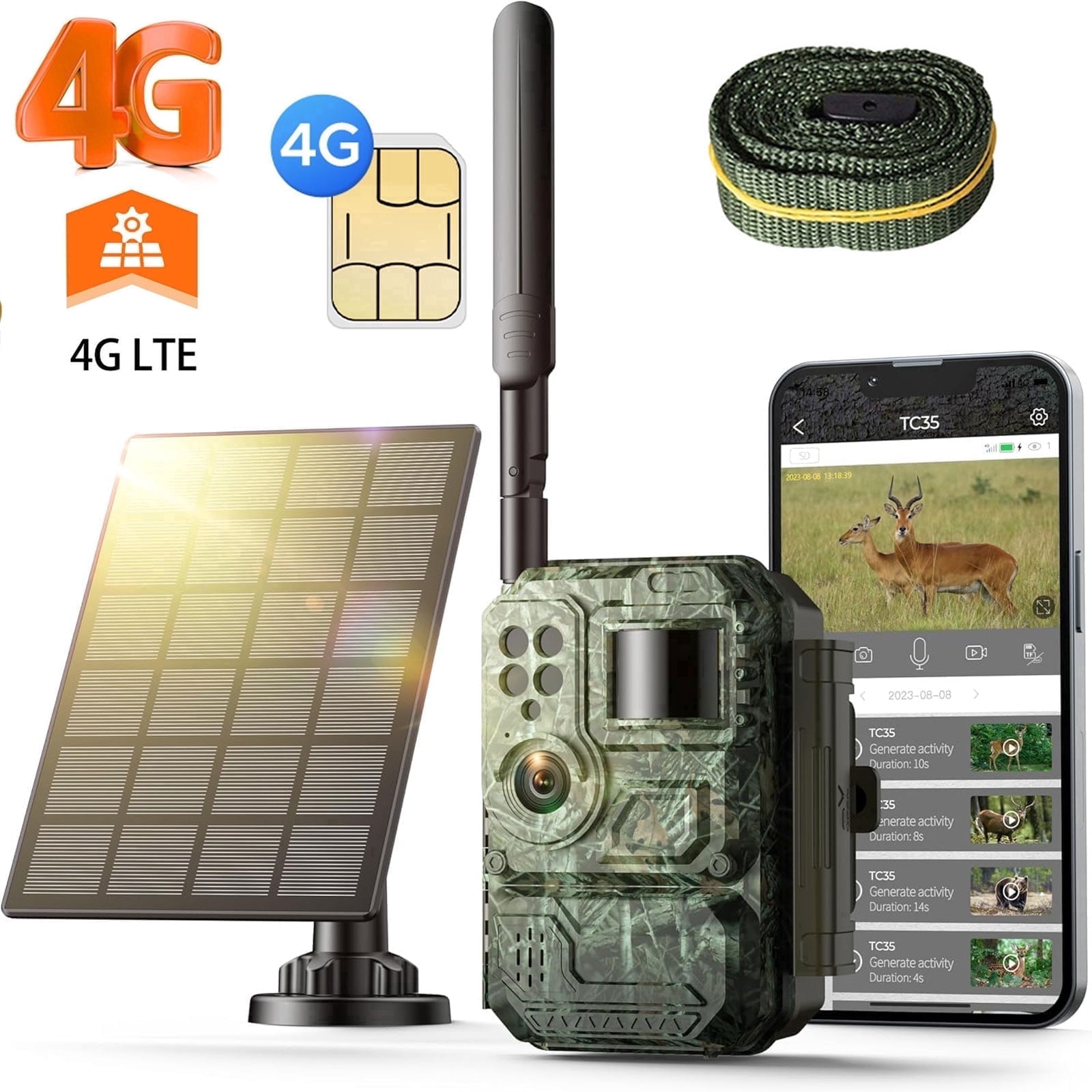 Free Shipping! KJK Ropeworks Trail Camera, WiFi Trail Cam 4K 64MP