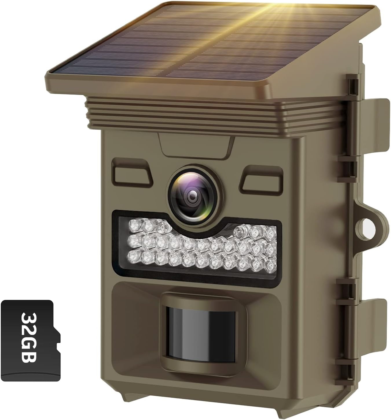 CAMPARK Solar Trail Camera with SD Card 48MP 4K Game Camera Builtin