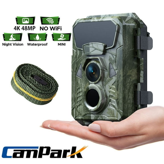 CAMPARK T40A Trail Camera 4K 42MP Hunting Game Camera Infrared Night Vision Wildlife Surveillance 2.0" LCD Digital Waterproof, Hunting Trail Monitors