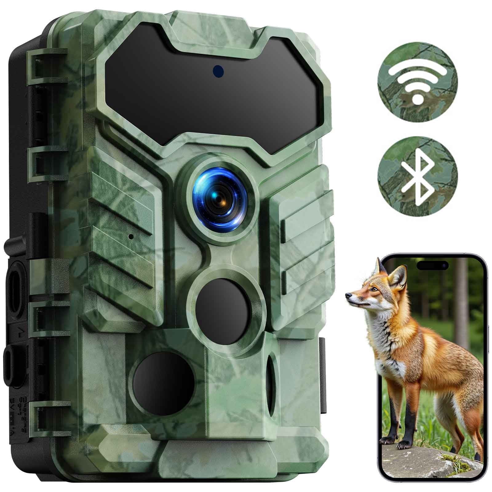 CAMPARK Trail Camera 1080P Deer Hunting Game Camera with Infrared Night Vision Fast Trigger Time Motion Activated Waterproof IP66 120° Wide Angel 2.4" LCD Trail Wildlife Camera