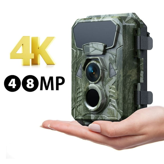 CAMPARK Trail Camera 4K 48MP Game Deer Hunting Camera with Night Vision Motion Activated Waterproof