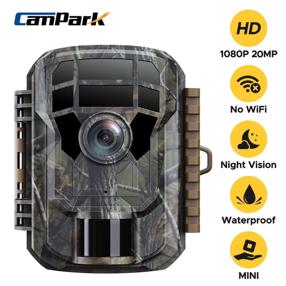 CAMPARK Trail Camera 1080P Game Deer Hunting Camera with Night Vision Motion Activated Waterproof