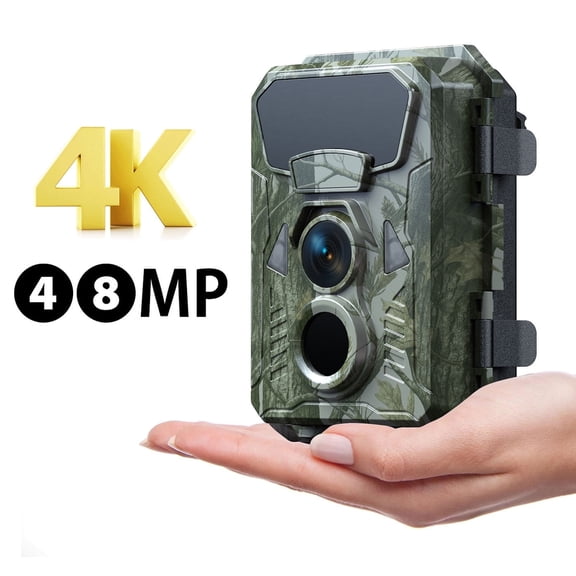CAMPARK Trail Camera 4K 48MP Game Deer Hunting Camera with Night Vision Motion Activated Waterproof