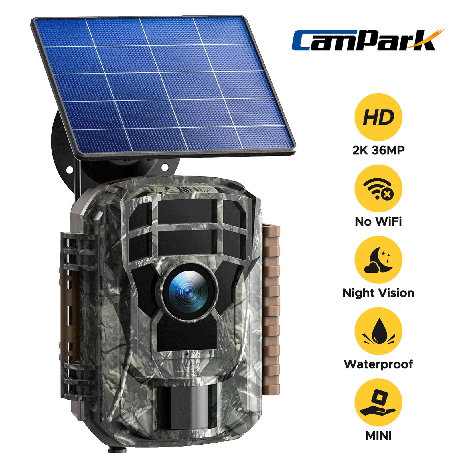 Solar Panel Campark Mini Trail Camera Review CAMPARK Trail Camera