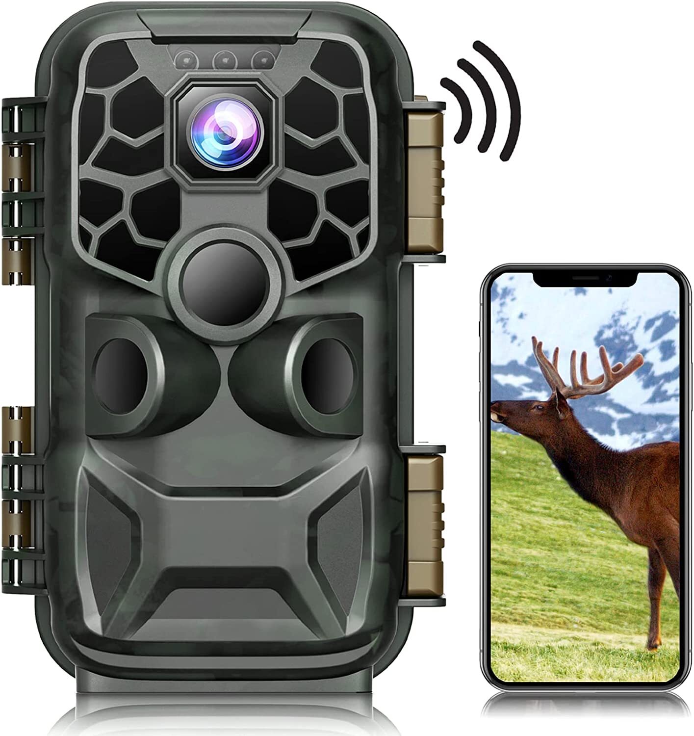 CAMPARK Trail Camera 4K 42MP WiFi Bluetooth Game Camera with Night