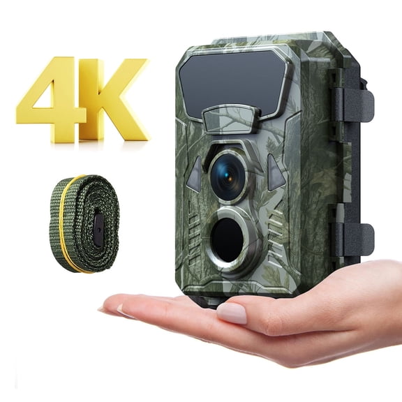 CAMPARK Trail Camera 48MP 4K Game Hunting Deer Camera with Infrared Night Vision Waterproof 120 Wide Angle Motion Activated Trail Security Cam for Wildlife Monitoring