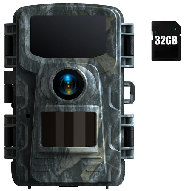 CAMPARK Trail Camera with SD Card 40MP 4K Game Hunting Deer Camera with