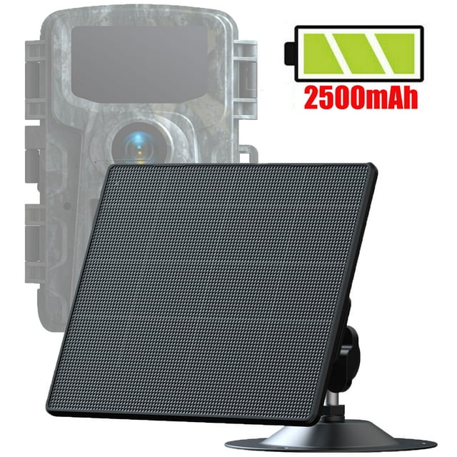 CAMPARK Trail Camera Solar Panel DC 6V/2500mAh Rechargeable Lithium