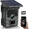 thumbnail image 1 of CAMPARK Trail Camera Solar Powered with SD Card, 46MP 4K 30FPS WiFi Bluetooth Game Camera with 120°Wide-Angle Motion 3 PIR Sensor 0.1s Trigger Time Trail Camera with Night Vision IP66 Waterproof, 1 of 12