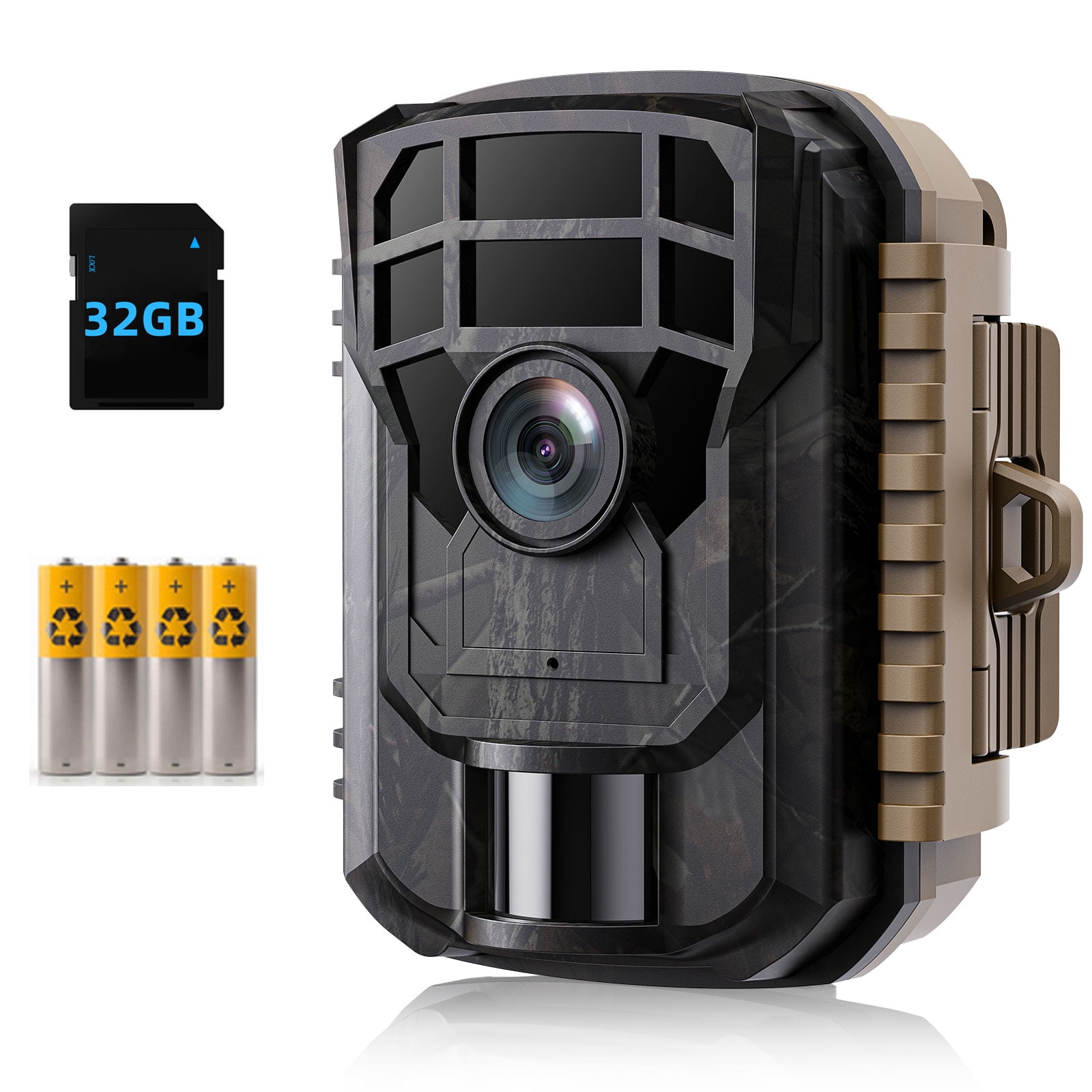 CAMPARK Trail Camera with SD Card and Batteries 24MP 1080P Game Hunting