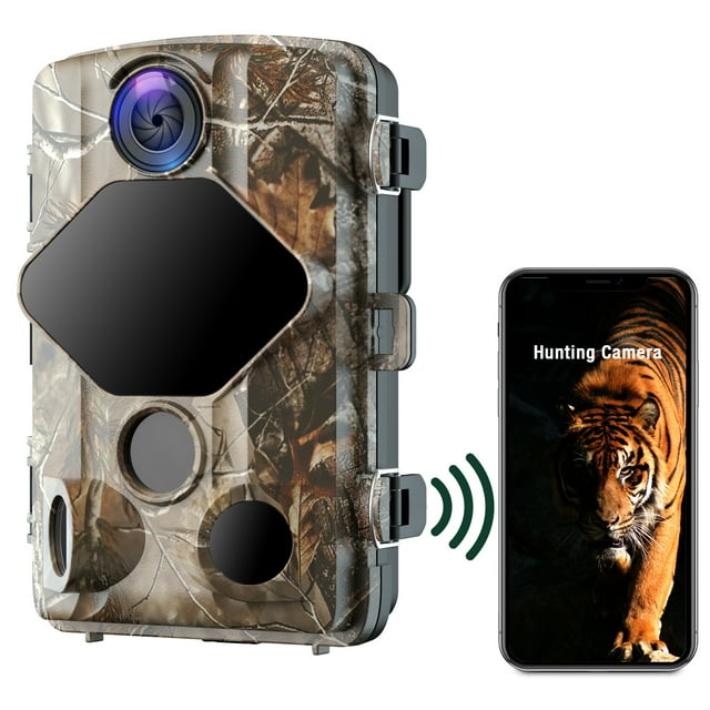 CAMPARK WiFi Trail Camera Native 4K 30fps 24MP Bluetooth Game Camera