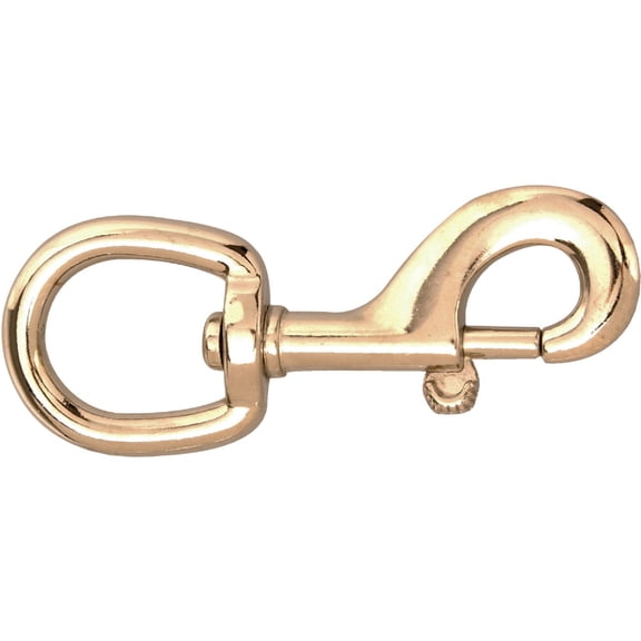 Campbell Snap Bolt Swivel Round Eye Chain Fitting - Zinc, Silver - 4-1/4" x 1"
