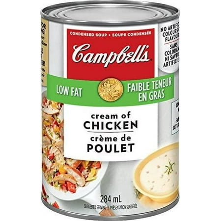 Campbell's Low Fat Cream of Chicken Soup, 284ml/9.6 fl oz., {Imported from Canada}