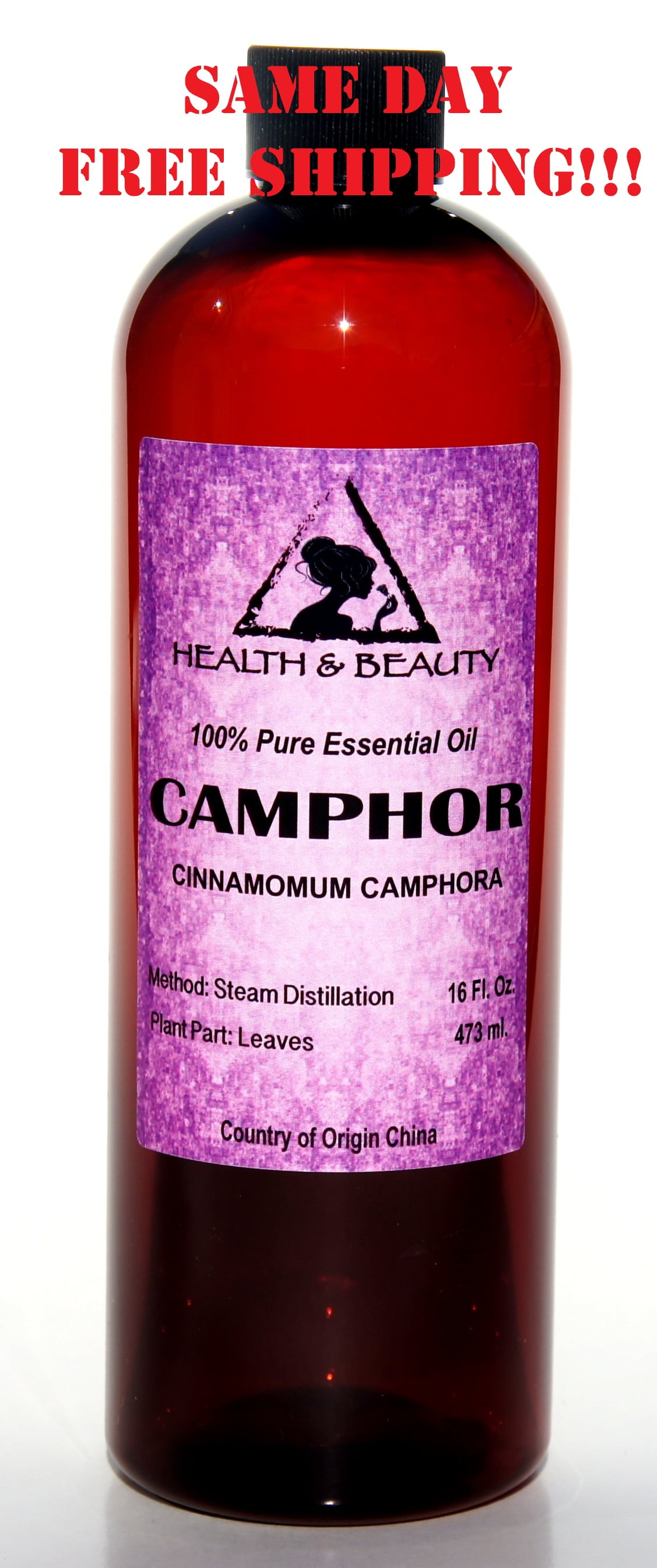 CAMPHOR ESSENTIAL OIL AROMATHERAPY 100% PURE NATURAL 16 OZ