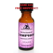 CAMPHOR ESSENTIAL OIL AROMATHERAPY 100% PURE NATURAL GLASS BOTTLE 0.5 OZ, 15 ml