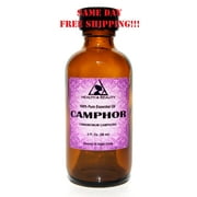 CAMPHOR ESSENTIAL OIL AROMATHERAPY 100% PURE NATURAL GLASS BOTTLE 2.0 OZ, 59ml