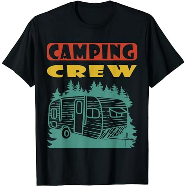 CAMPING CREW 2024 deserts forests and mountains camping car T-Shirt ...