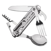 Ozark Trail 2-Piece Stainless Steel Camping Cutlery Set with Carrying Pouch