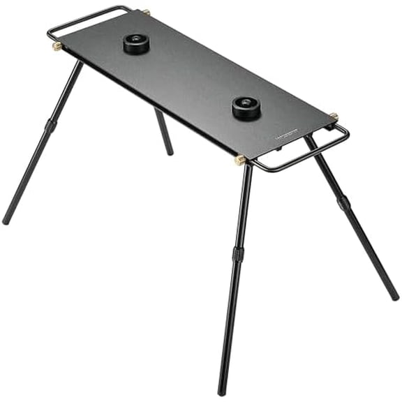 CAMPINGMOON Dual Burner Camping Cooktop Half Size IGT Top Detachable Legs Compact Table Removable Handles Non Slip Feet Outdoor Backpacking Stove Accessory BKZ06-L$$Sport & Recreation Other