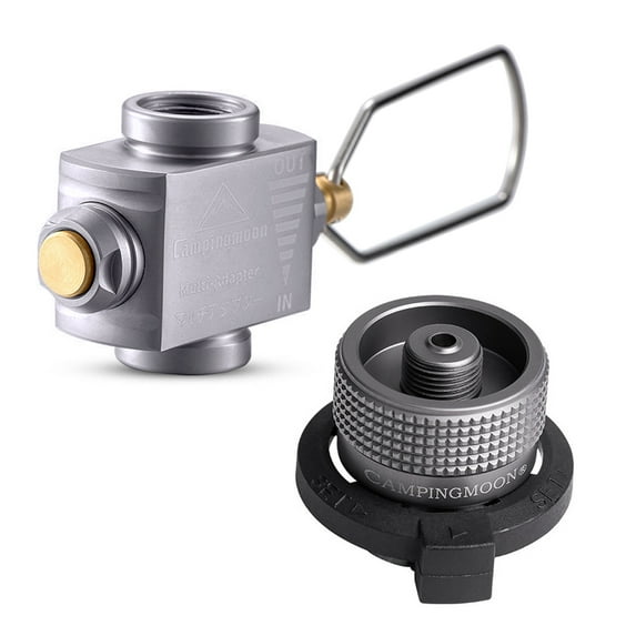 CAMPINGMOON Gas Saver Plus with Gas Adapter for Camping Backpacking Hiking