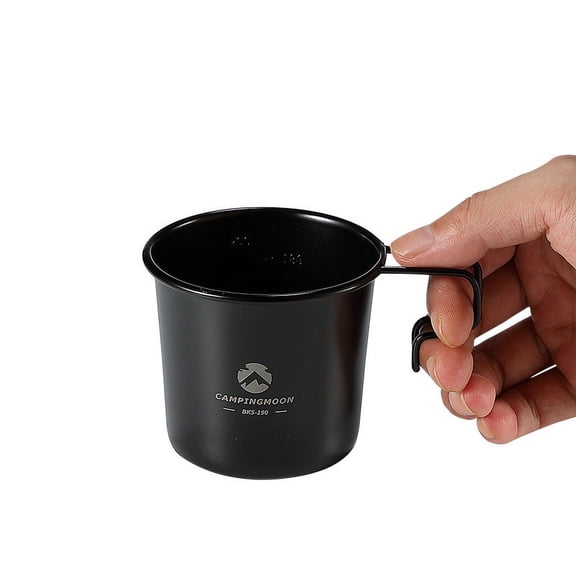 CAMPINGMOON Outdoor Cups,Sierra Cup Portable Picnic BBQ Stainless Steel Picnic BBQ Tableware Cups Cups 160ml/210ml/310ml/450ml Sierra Portable Steel Outdoor Cups Cups Picnics