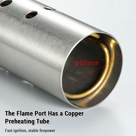 CAMPINGMOON Stainless Steel High Mountain Flame Thrower - Portable Outdoor Cooking Torch
