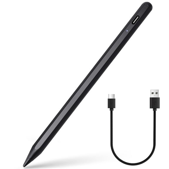 CAMPIR Stylus Pen with Type-C Charging Cable, for iPad and Android Tablets, Black