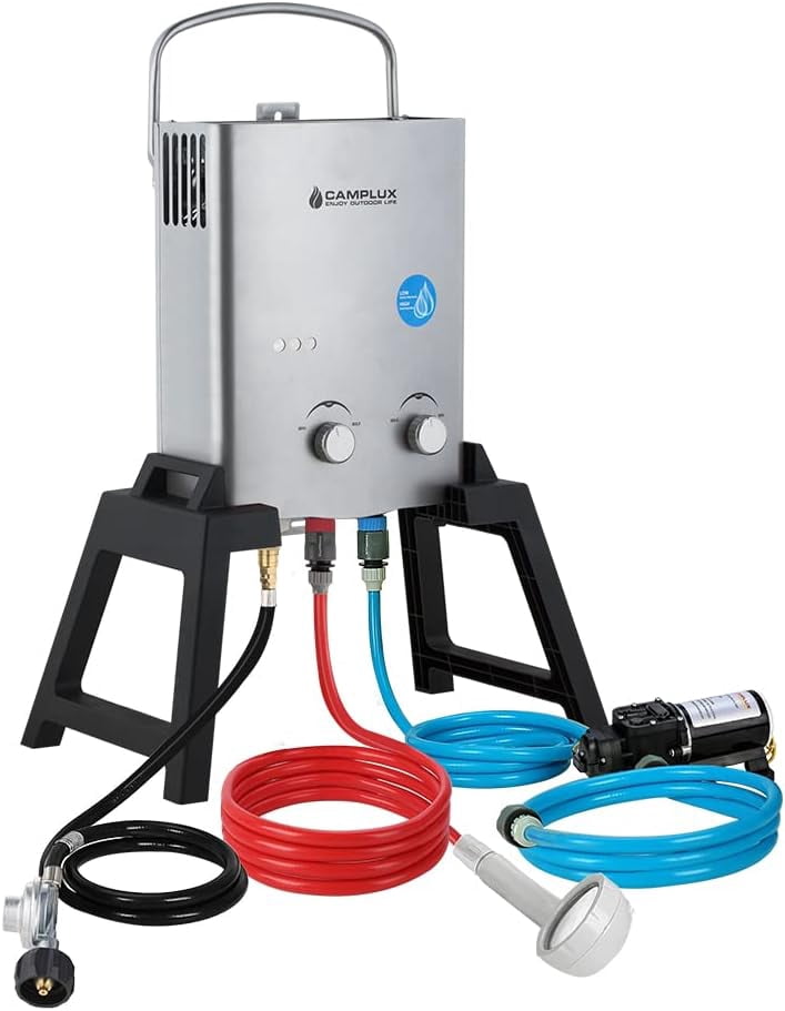 CAMPLUX 1.32 GPM Outdoor Portable Propane Gas Camping Shower Kits with ...