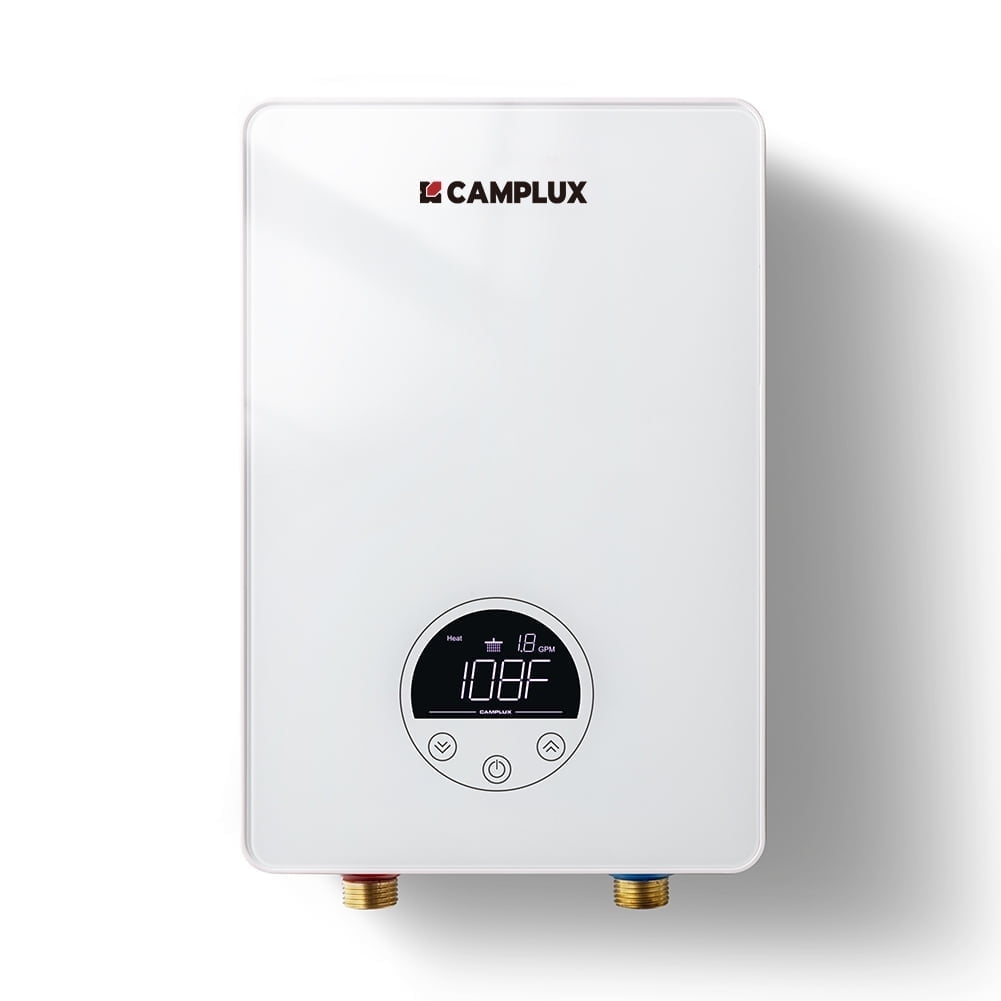 Camplux 1.8 GPM White Electric Tankless Water Heater