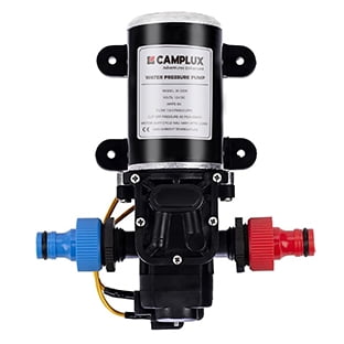Camplux 12V Black Diaphragm Water Pump 65PSI 1.6GPM