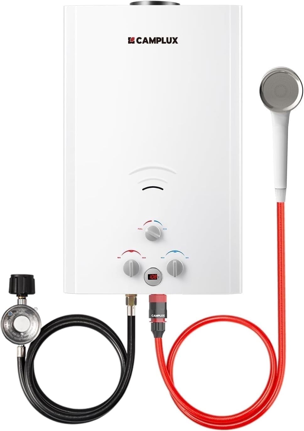 CAMPLUX 136,000 BTU 5.28 GPM Outdoor Propane Water Heater